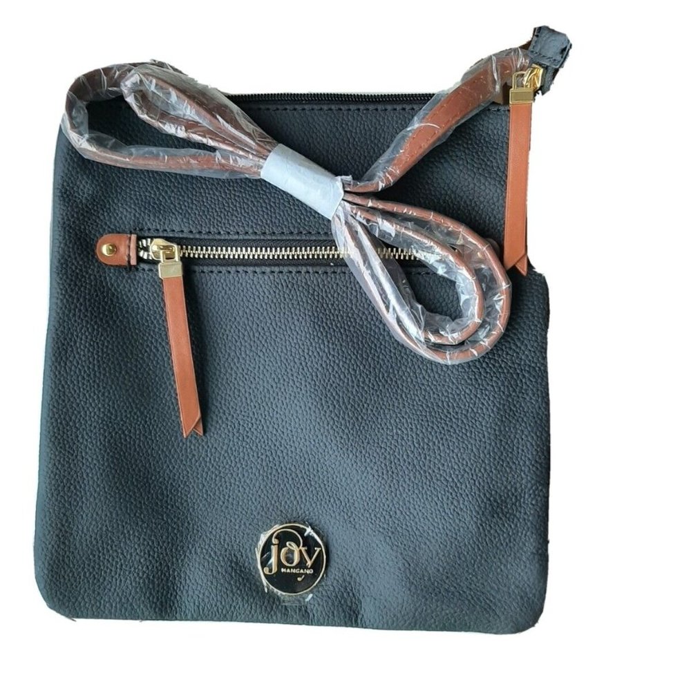❌SOLD❌ NWT Joy Mangano Leather Crossbody Purse RFID Protection